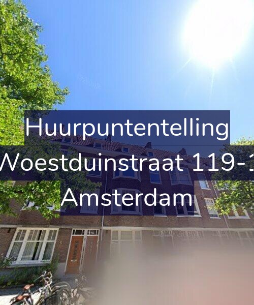 Foto gevel Huurpuntentelling voor Woestduinstraat 119-1, Amsterdam