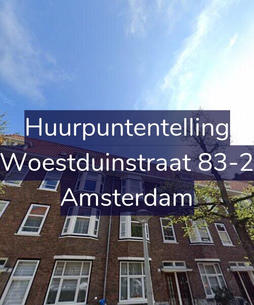 Foto gevel Huurpuntentelling voor Woestduinstraat 83-2, Amsterdam