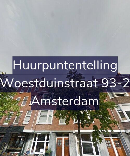 Foto gevel Huurpuntentelling voor Woestduinstraat 93-2, Amsterdam