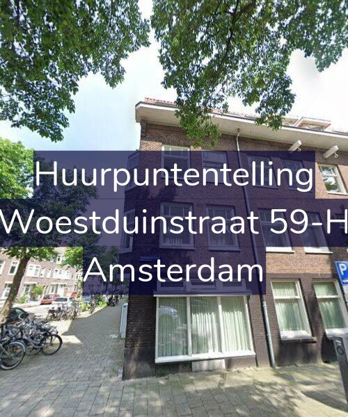 Foto gevel Huurpuntentelling voor Woestduinstraat 59-H, Amsterdam