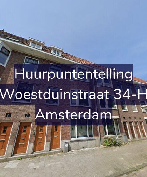Foto gevel Huurpuntentelling voor Woestduinstraat 34-H, Amsterdam