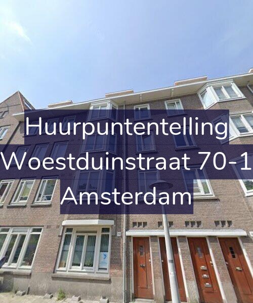 Foto gevel Huurpuntentelling voor Woestduinstraat 70-1, Amsterdam