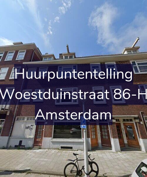 Foto gevel Huurpuntentelling voor Woestduinstraat 86-H, Amsterdam