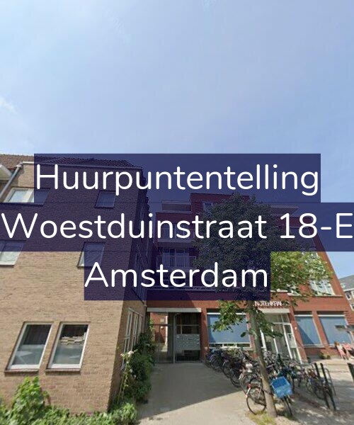 Foto gevel Huurpuntentelling voor Woestduinstraat 18-E, Amsterdam