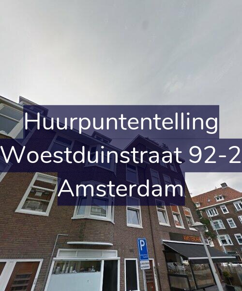 Foto gevel Huurpuntentelling voor Woestduinstraat 92-2, Amsterdam