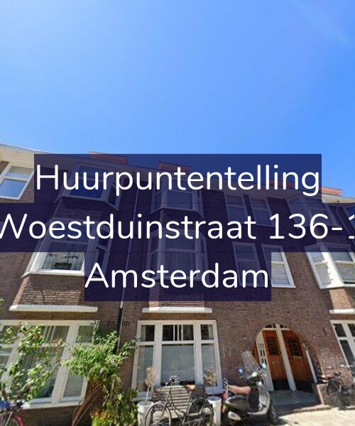Foto gevel Huurpuntentelling voor Woestduinstraat 136-1, Amsterdam