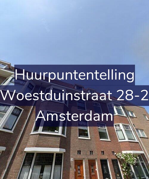 Foto gevel Huurpuntentelling voor Woestduinstraat 28-2, Amsterdam
