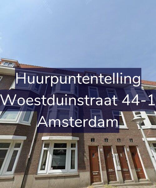 Foto gevel Huurpuntentelling voor Woestduinstraat 44-1, Amsterdam