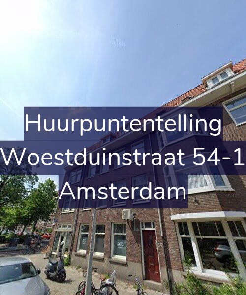 Foto gevel Huurpuntentelling voor Woestduinstraat 54-1, Amsterdam