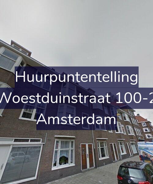 Foto gevel Huurpuntentelling voor Woestduinstraat 100-2, Amsterdam