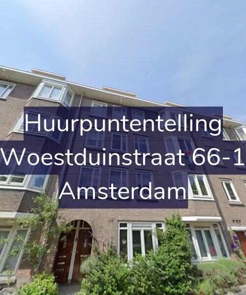 Foto gevel Huurpuntentelling voor Woestduinstraat 66-1, Amsterdam