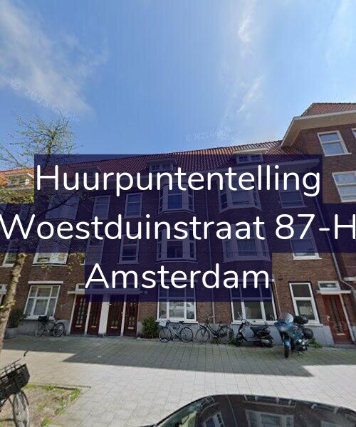 Foto gevel Huurpuntentelling voor Woestduinstraat 87-H, Amsterdam