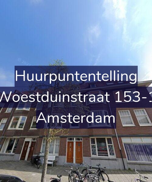 Foto gevel Huurpuntentelling voor Woestduinstraat 153-1, Amsterdam
