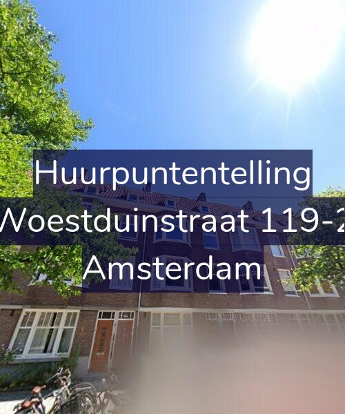 Foto gevel Huurpuntentelling voor Woestduinstraat 119-2, Amsterdam