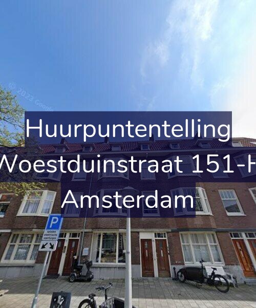Foto gevel Huurpuntentelling voor Woestduinstraat 151-H, Amsterdam