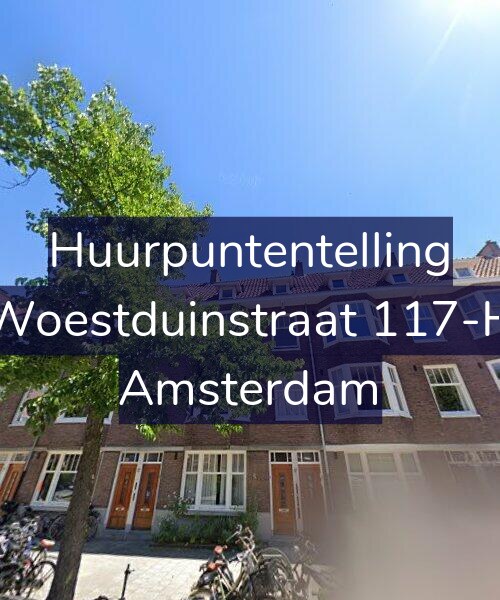 Foto gevel Huurpuntentelling voor Woestduinstraat 117-H, Amsterdam