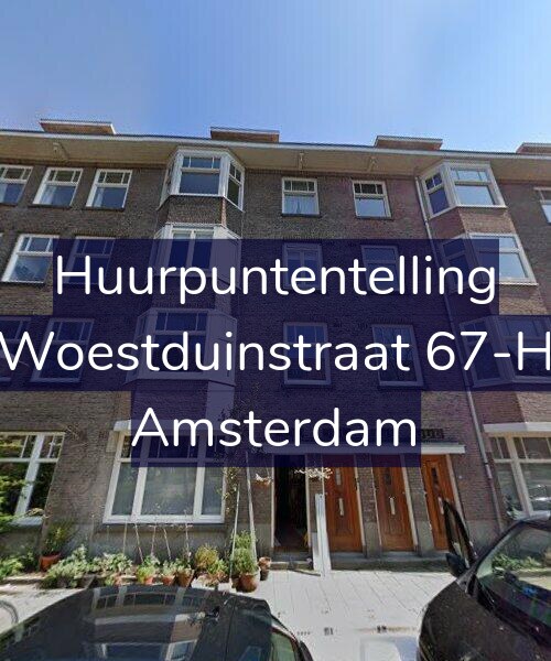 Foto gevel Huurpuntentelling voor Woestduinstraat 67-H, Amsterdam