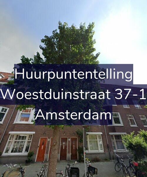 Foto gevel Huurpuntentelling voor Woestduinstraat 37-1, Amsterdam