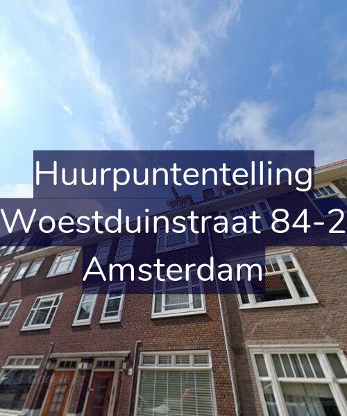 Foto gevel Huurpuntentelling voor Woestduinstraat 84-2, Amsterdam