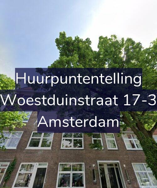 Foto gevel Huurpuntentelling voor Woestduinstraat 17-3, Amsterdam