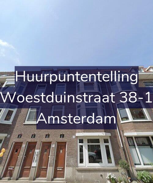 Foto gevel Huurpuntentelling voor Woestduinstraat 38-1, Amsterdam