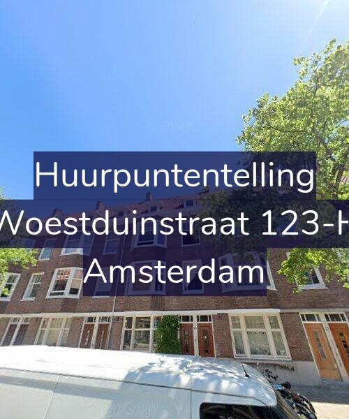 Foto gevel Huurpuntentelling voor Woestduinstraat 123-H, Amsterdam