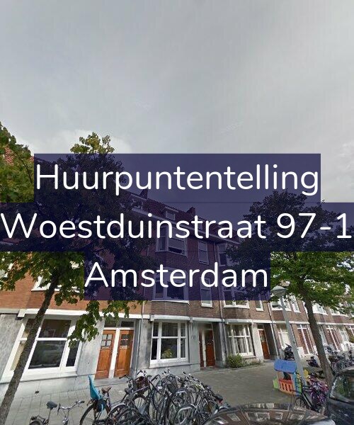Foto gevel Huurpuntentelling voor Woestduinstraat 97-1, Amsterdam