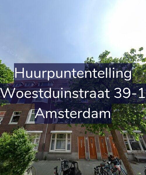 Foto gevel Huurpuntentelling voor Woestduinstraat 39-1, Amsterdam
