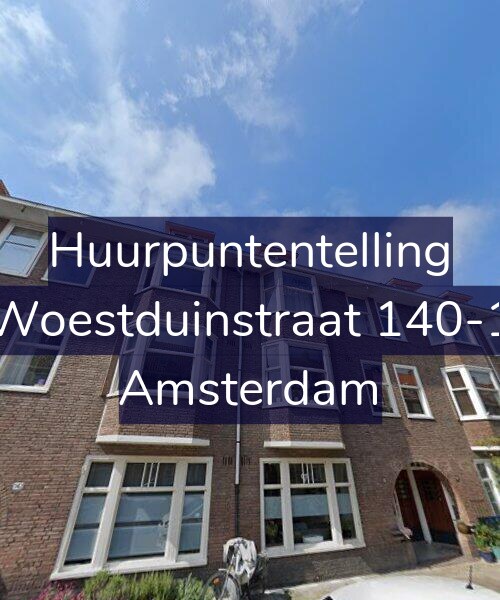Foto gevel Huurpuntentelling voor Woestduinstraat 140-1, Amsterdam