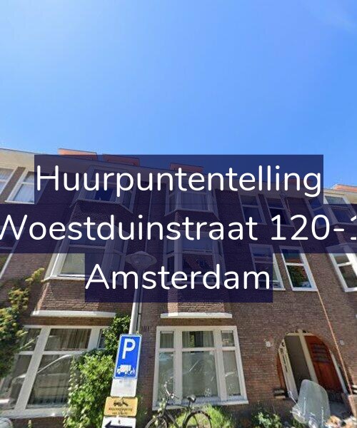 Foto gevel Huurpuntentelling voor Woestduinstraat 120-1, Amsterdam