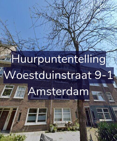 Foto gevel Huurpuntentelling voor Woestduinstraat 9-1, Amsterdam