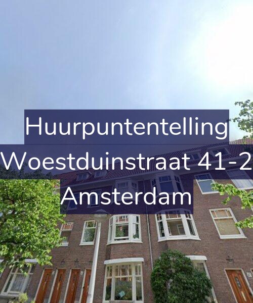 Foto gevel Huurpuntentelling voor Woestduinstraat 41-2, Amsterdam