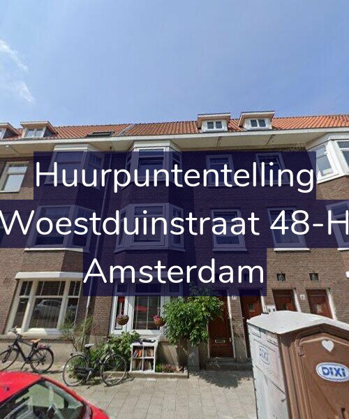 Foto gevel Huurpuntentelling voor Woestduinstraat 48-H, Amsterdam