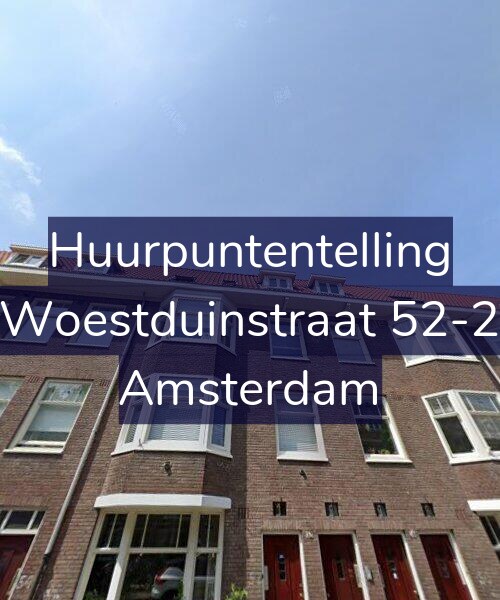 Foto gevel Huurpuntentelling voor Woestduinstraat 52-2, Amsterdam