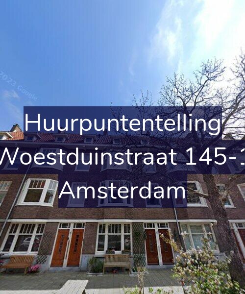 Foto gevel Huurpuntentelling voor Woestduinstraat 145-1, Amsterdam