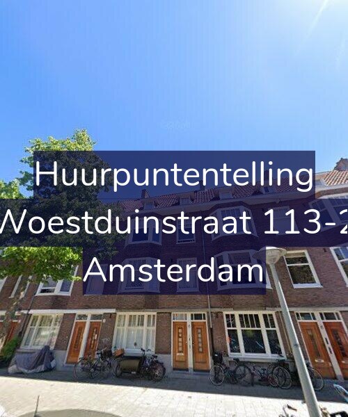 Foto gevel Huurpuntentelling voor Woestduinstraat 113-2, Amsterdam