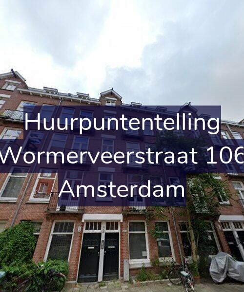 Foto gevel Huurpuntentelling voor Wormerveerstraat 106, Amsterdam