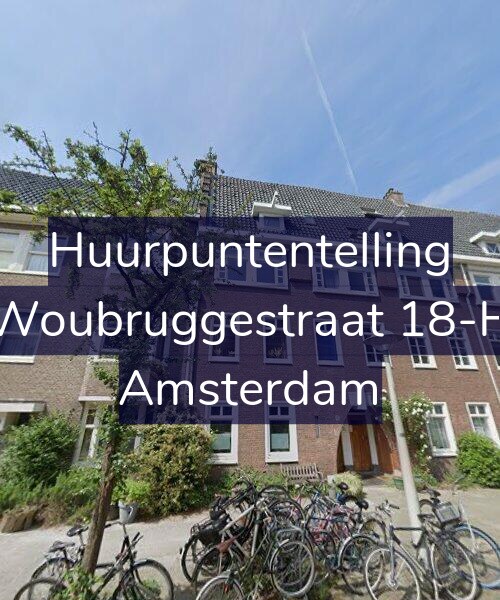 Foto gevel Huurpuntentelling voor Woubruggestraat 18-H, Amsterdam
