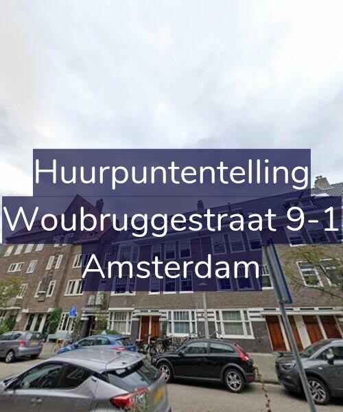 Foto gevel Huurpuntentelling voor Woubruggestraat 9-1, Amsterdam