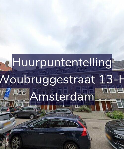 Foto gevel Huurpuntentelling voor Woubruggestraat 13-H, Amsterdam