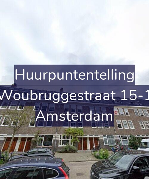 Foto gevel Huurpuntentelling voor Woubruggestraat 15-1, Amsterdam
