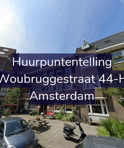 Foto gevel Huurpuntentelling voor Woubruggestraat 44-H, Amsterdam