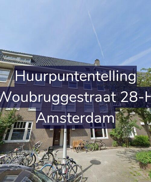 Foto gevel Huurpuntentelling voor Woubruggestraat 28-H, Amsterdam