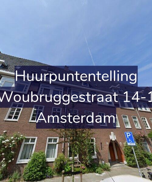 Foto gevel Huurpuntentelling voor Woubruggestraat 14-1, Amsterdam