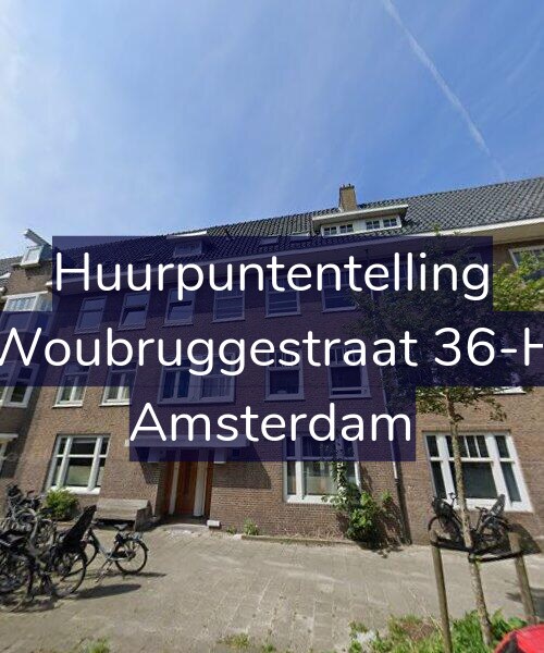 Foto gevel Huurpuntentelling voor Woubruggestraat 36-H, Amsterdam