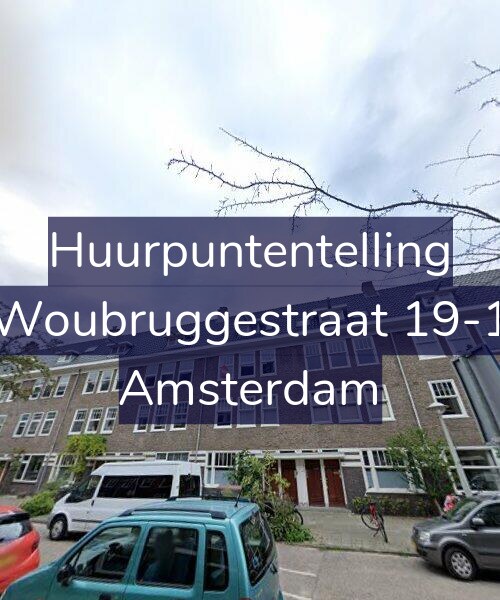 Foto gevel Huurpuntentelling voor Woubruggestraat 19-1, Amsterdam
