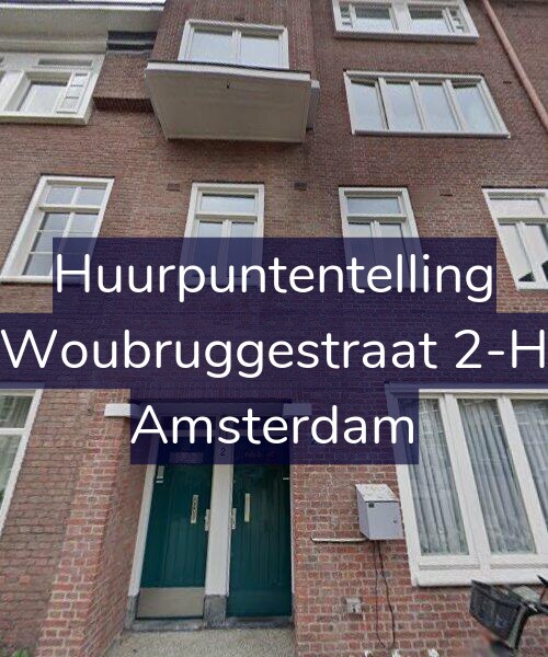 Foto gevel Huurpuntentelling voor Woubruggestraat 2-H, Amsterdam