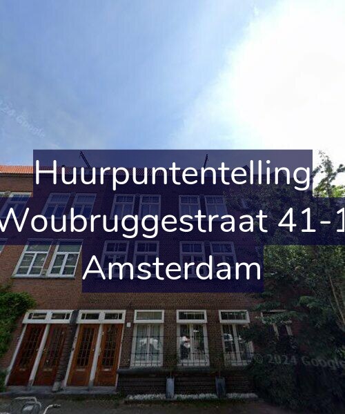 Foto gevel Huurpuntentelling voor Woubruggestraat 41-1, Amsterdam