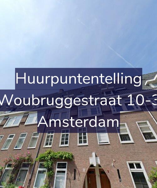 Foto gevel Huurpuntentelling voor Woubruggestraat 10-3, Amsterdam