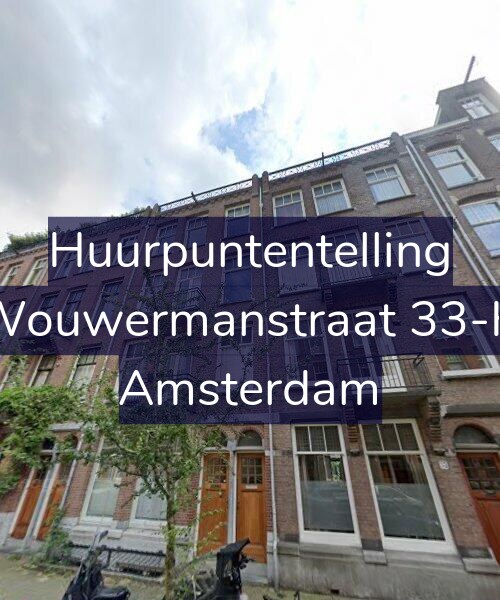 Foto gevel Huurpuntentelling voor Wouwermanstraat 33-H, Amsterdam